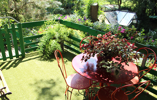 La terrasse du Gîte Relais du Roy